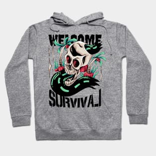 Welcome survival illustration Hoodie